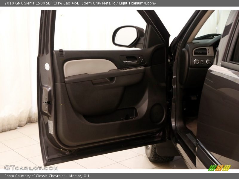 Storm Gray Metallic / Light Titanium/Ebony 2010 GMC Sierra 1500 SLT Crew Cab 4x4