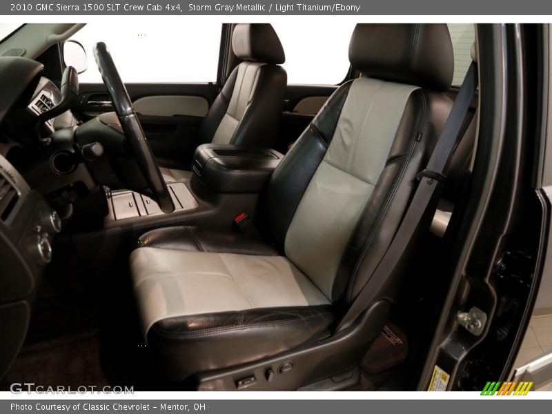 Storm Gray Metallic / Light Titanium/Ebony 2010 GMC Sierra 1500 SLT Crew Cab 4x4