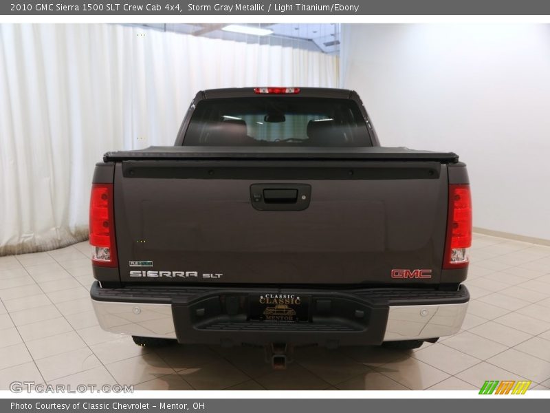 Storm Gray Metallic / Light Titanium/Ebony 2010 GMC Sierra 1500 SLT Crew Cab 4x4
