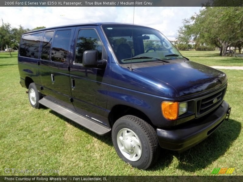 True Blue Metallic / Medium Flint Grey 2006 Ford E Series Van E350 XL Passenger
