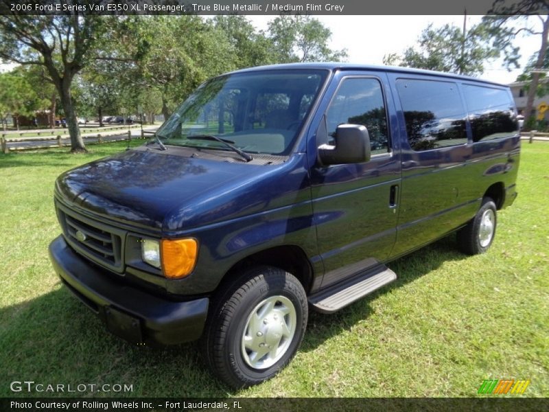 True Blue Metallic / Medium Flint Grey 2006 Ford E Series Van E350 XL Passenger