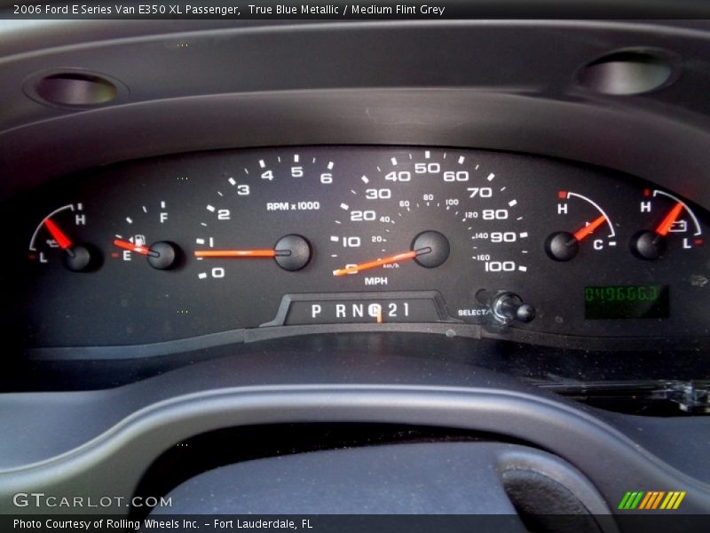 True Blue Metallic / Medium Flint Grey 2006 Ford E Series Van E350 XL Passenger