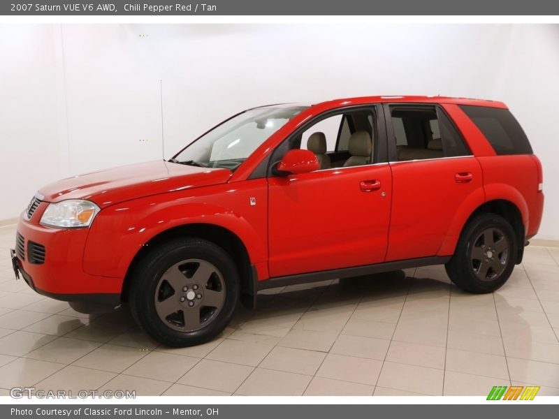 Chili Pepper Red / Tan 2007 Saturn VUE V6 AWD