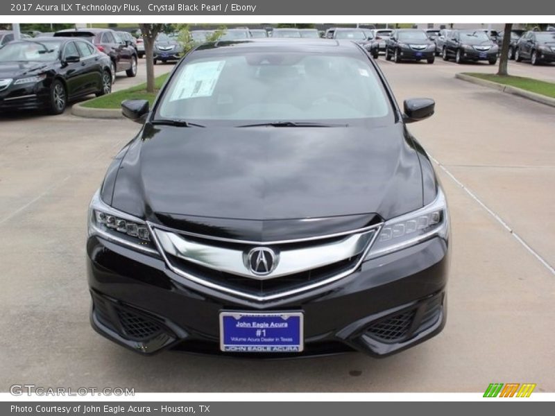 Crystal Black Pearl / Ebony 2017 Acura ILX Technology Plus