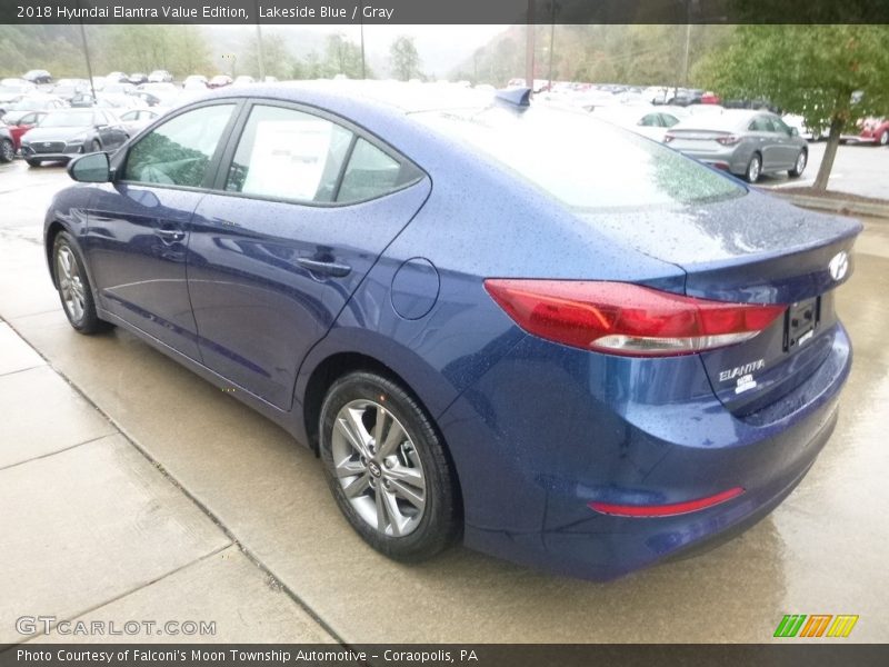 Lakeside Blue / Gray 2018 Hyundai Elantra Value Edition