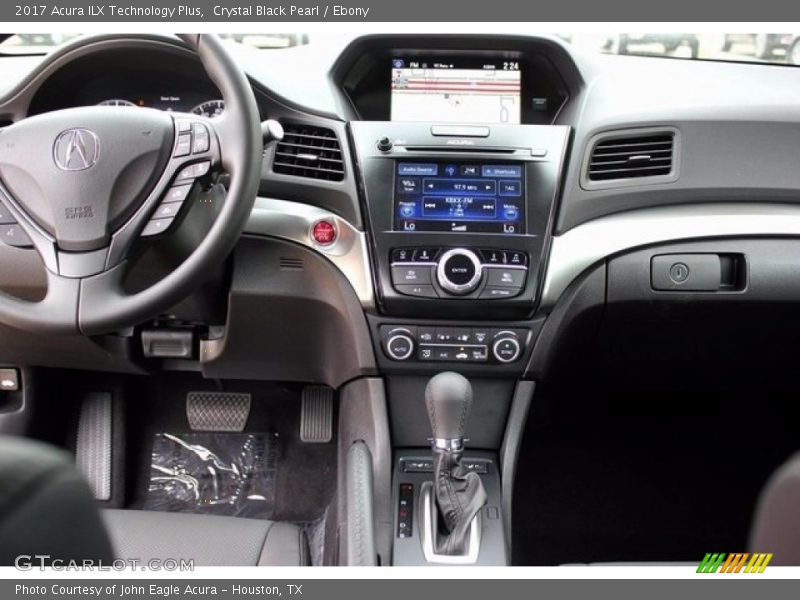 Crystal Black Pearl / Ebony 2017 Acura ILX Technology Plus