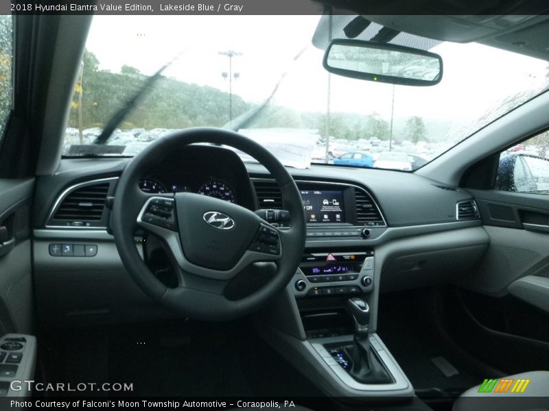 Lakeside Blue / Gray 2018 Hyundai Elantra Value Edition