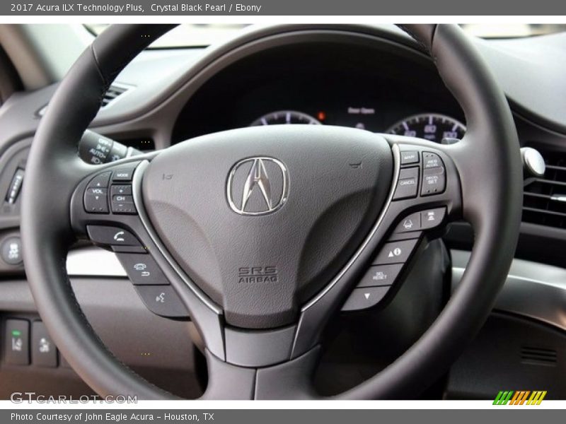 Crystal Black Pearl / Ebony 2017 Acura ILX Technology Plus