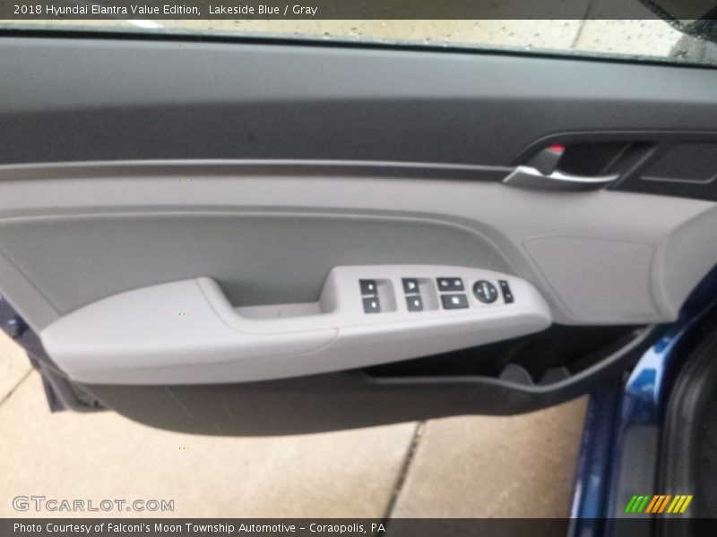 Lakeside Blue / Gray 2018 Hyundai Elantra Value Edition