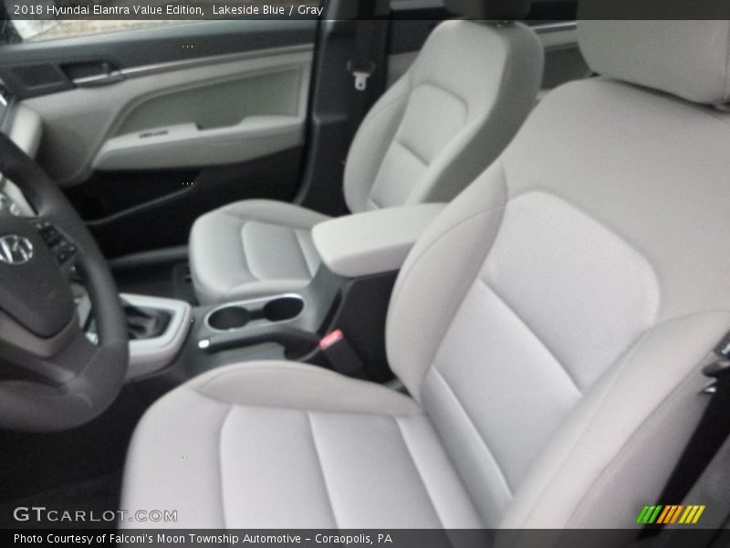 Lakeside Blue / Gray 2018 Hyundai Elantra Value Edition