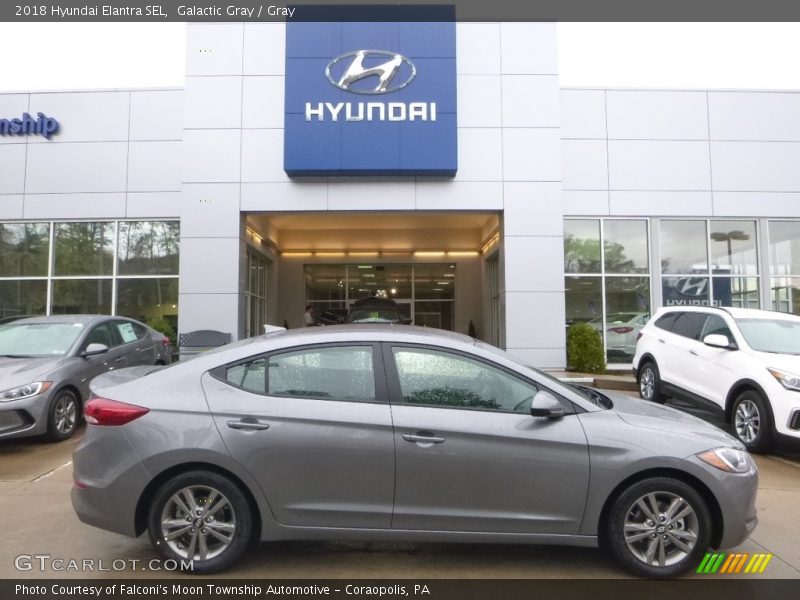 Galactic Gray / Gray 2018 Hyundai Elantra SEL