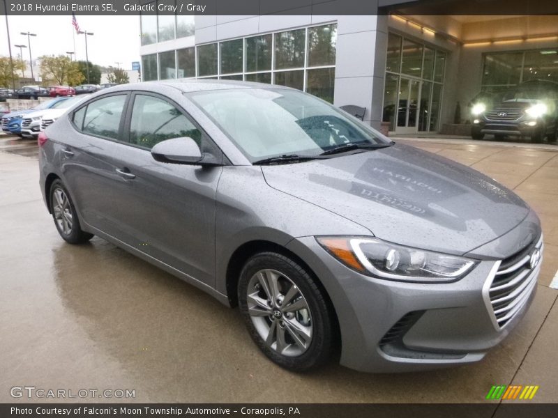 Galactic Gray / Gray 2018 Hyundai Elantra SEL