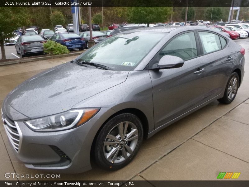 Galactic Gray / Gray 2018 Hyundai Elantra SEL