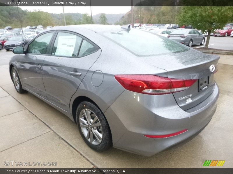 Galactic Gray / Gray 2018 Hyundai Elantra SEL