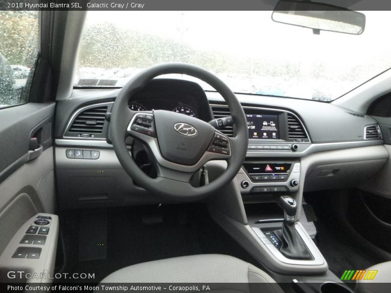 Galactic Gray / Gray 2018 Hyundai Elantra SEL