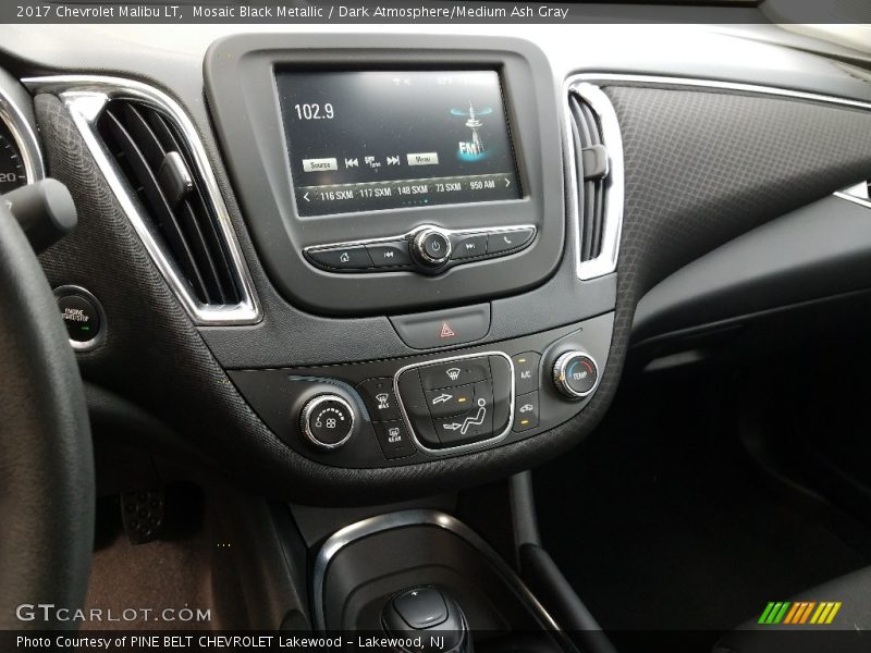Mosaic Black Metallic / Dark Atmosphere/Medium Ash Gray 2017 Chevrolet Malibu LT