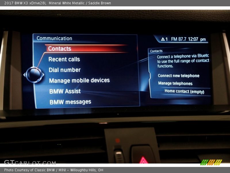 Mineral White Metallic / Saddle Brown 2017 BMW X3 xDrive28i