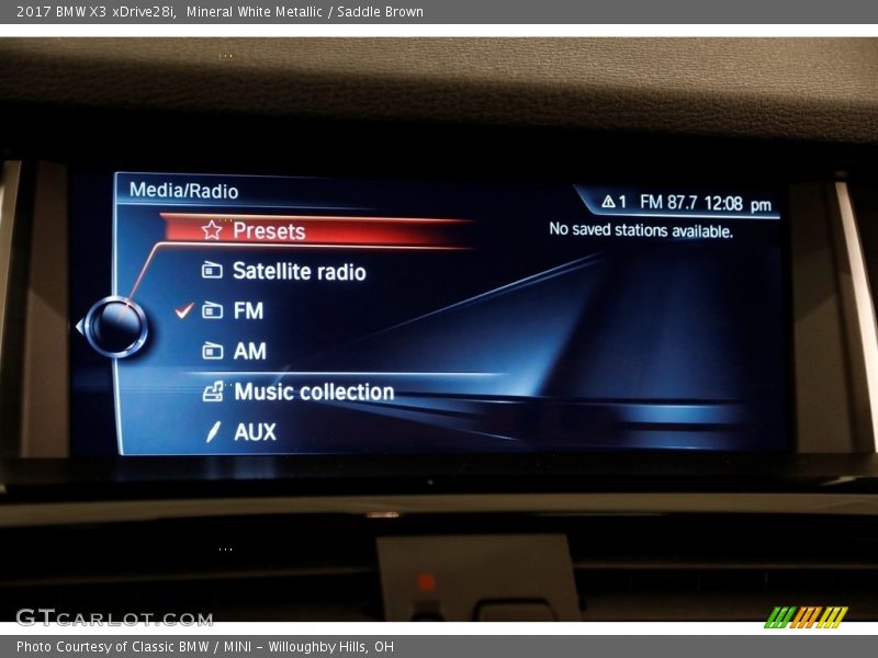 Mineral White Metallic / Saddle Brown 2017 BMW X3 xDrive28i