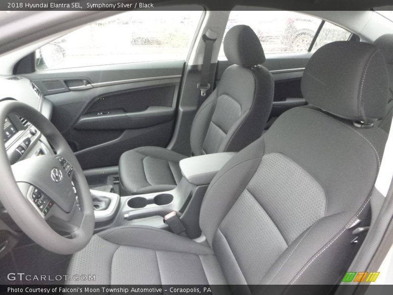 Symphony Silver / Black 2018 Hyundai Elantra SEL