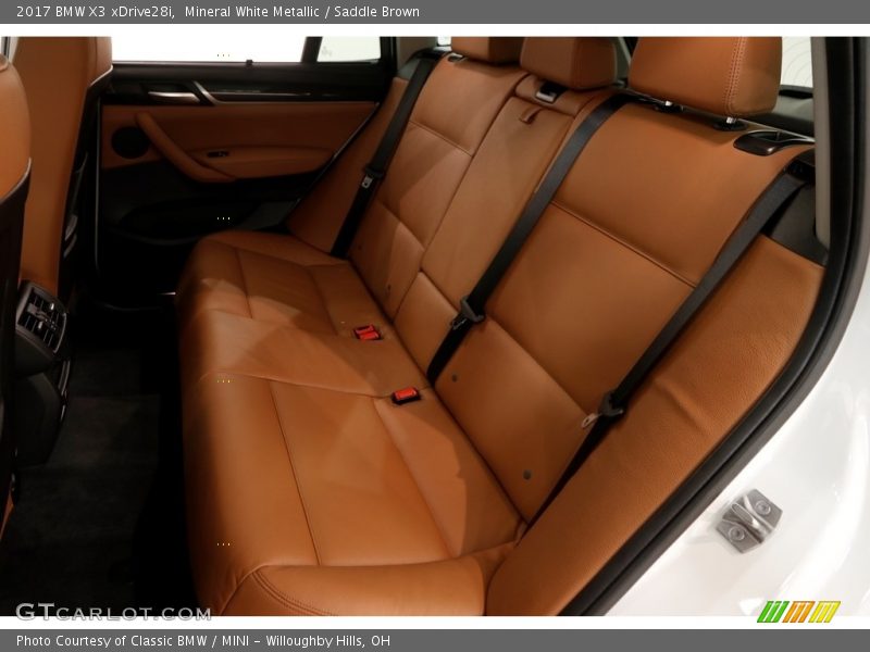 Mineral White Metallic / Saddle Brown 2017 BMW X3 xDrive28i