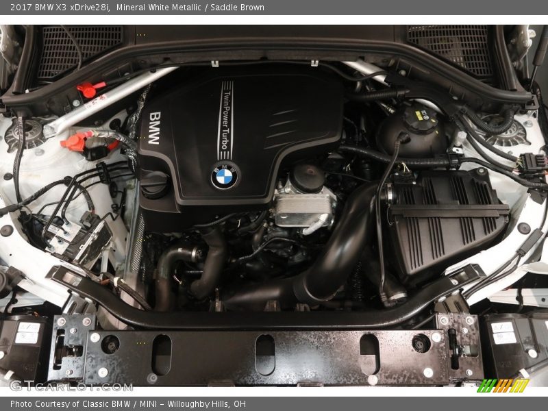 Mineral White Metallic / Saddle Brown 2017 BMW X3 xDrive28i