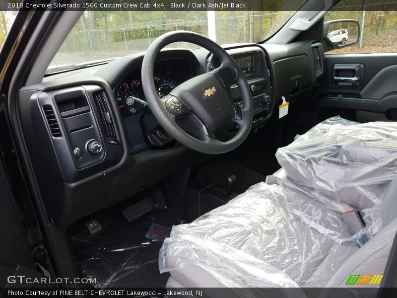 Black / Dark Ash/Jet Black 2018 Chevrolet Silverado 1500 Custom Crew Cab 4x4