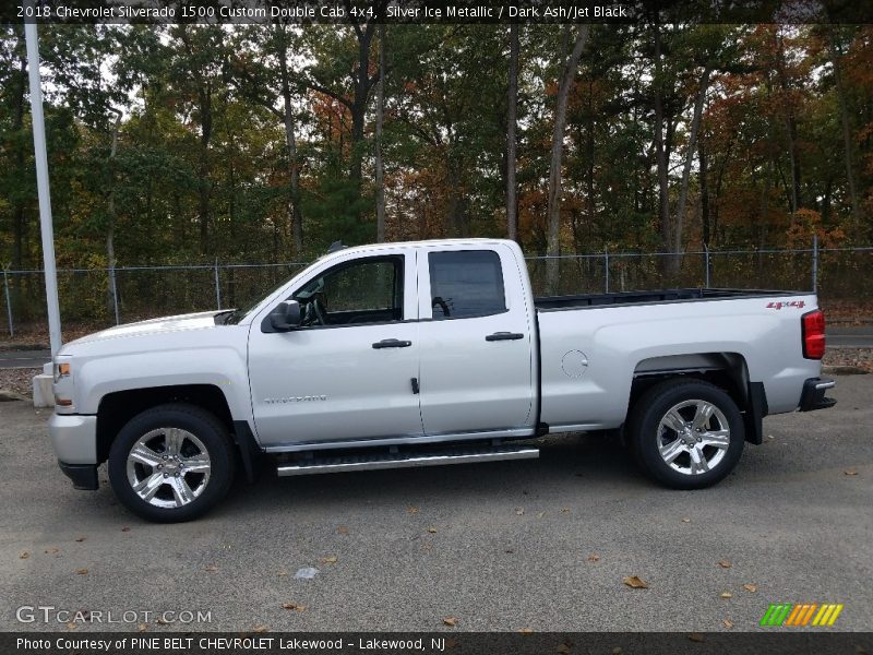  2018 Silverado 1500 Custom Double Cab 4x4 Silver Ice Metallic