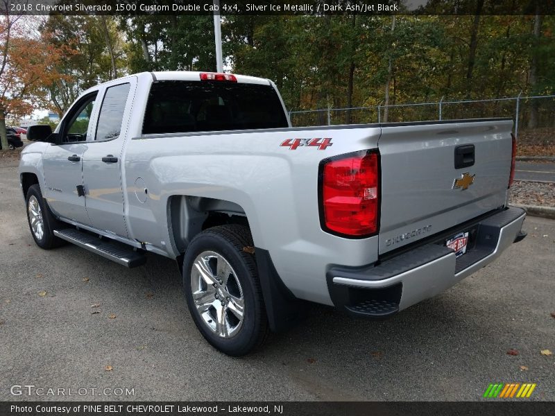 Silver Ice Metallic / Dark Ash/Jet Black 2018 Chevrolet Silverado 1500 Custom Double Cab 4x4