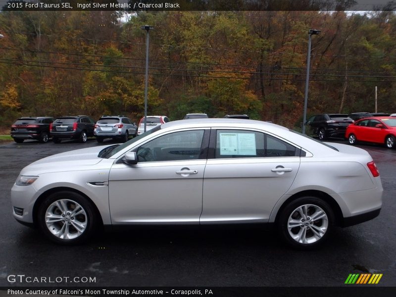 Ingot Silver Metallic / Charcoal Black 2015 Ford Taurus SEL