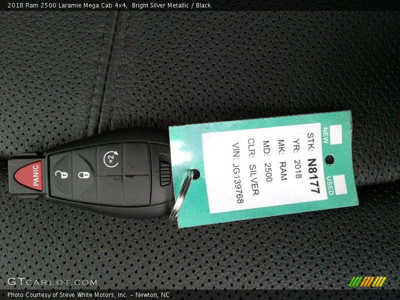 Bright Silver Metallic / Black 2018 Ram 2500 Laramie Mega Cab 4x4