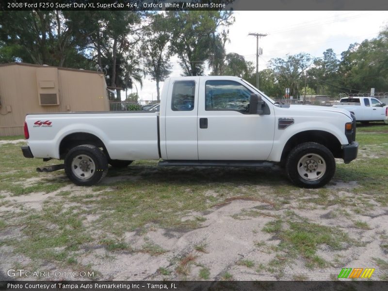 Oxford White / Medium Stone 2008 Ford F250 Super Duty XL SuperCab 4x4