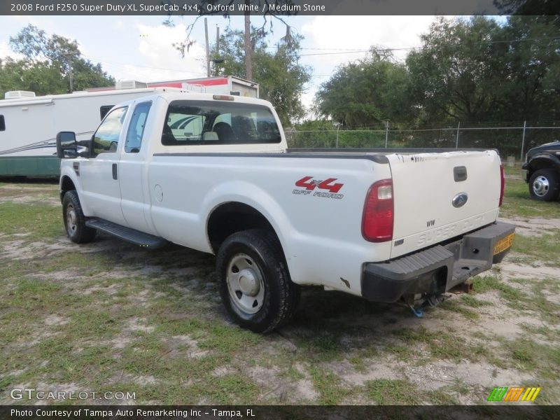 Oxford White / Medium Stone 2008 Ford F250 Super Duty XL SuperCab 4x4
