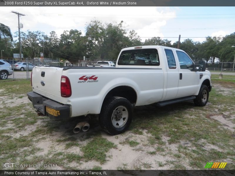 Oxford White / Medium Stone 2008 Ford F250 Super Duty XL SuperCab 4x4