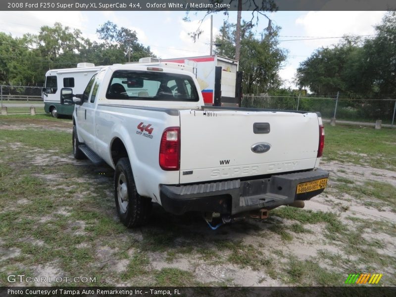 Oxford White / Medium Stone 2008 Ford F250 Super Duty XL SuperCab 4x4