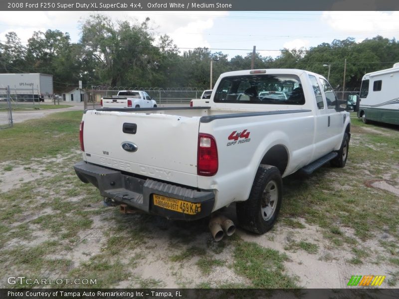 Oxford White / Medium Stone 2008 Ford F250 Super Duty XL SuperCab 4x4