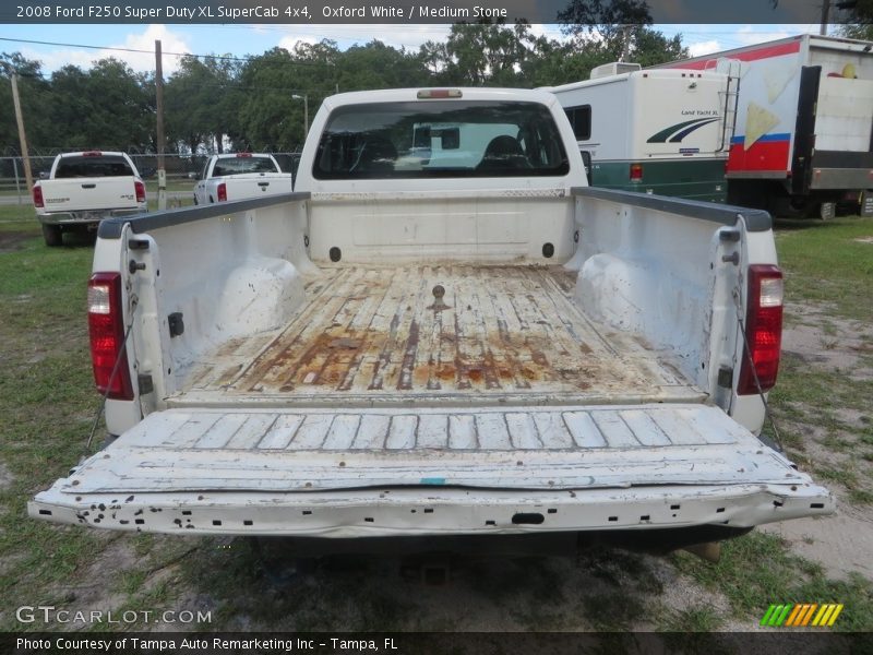 Oxford White / Medium Stone 2008 Ford F250 Super Duty XL SuperCab 4x4