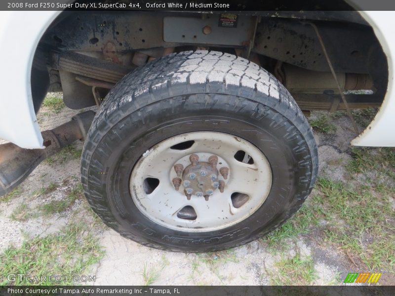Oxford White / Medium Stone 2008 Ford F250 Super Duty XL SuperCab 4x4