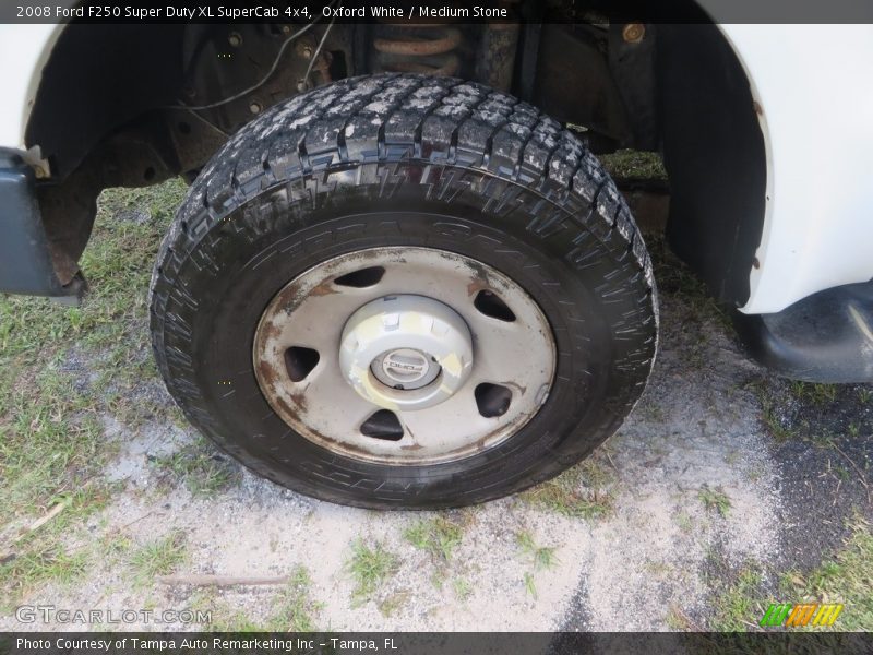 Oxford White / Medium Stone 2008 Ford F250 Super Duty XL SuperCab 4x4