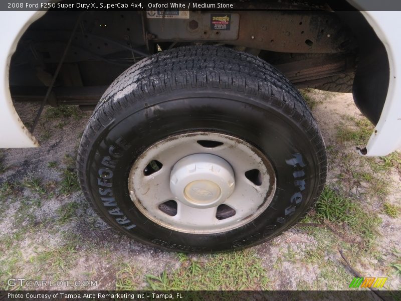 Oxford White / Medium Stone 2008 Ford F250 Super Duty XL SuperCab 4x4