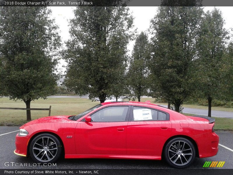 Torred / Black 2018 Dodge Charger R/T Scat Pack