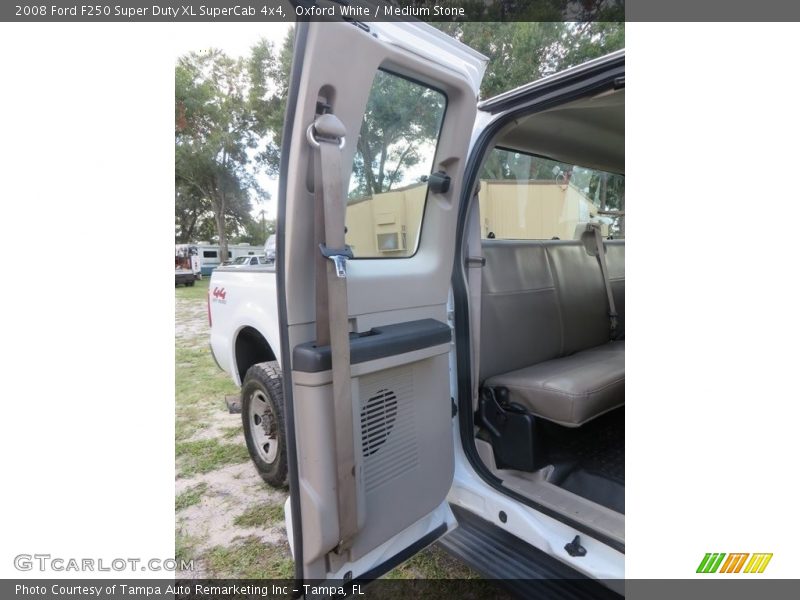 Oxford White / Medium Stone 2008 Ford F250 Super Duty XL SuperCab 4x4