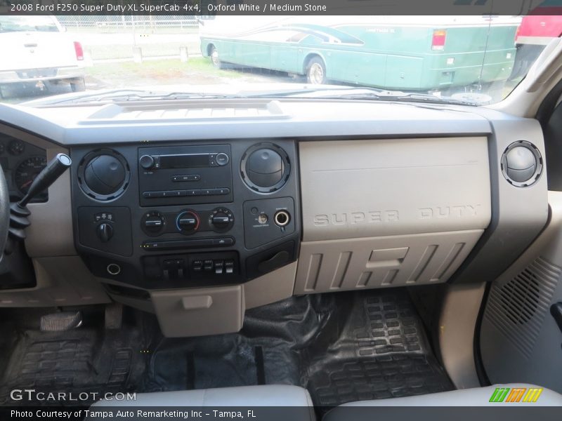 Oxford White / Medium Stone 2008 Ford F250 Super Duty XL SuperCab 4x4