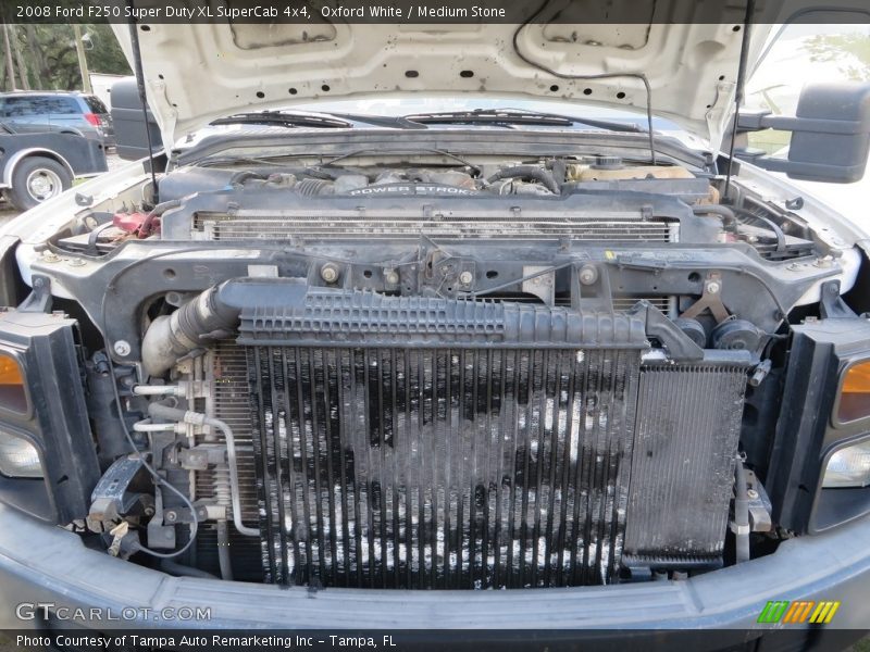 Oxford White / Medium Stone 2008 Ford F250 Super Duty XL SuperCab 4x4