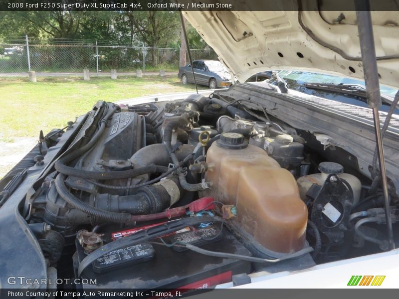 Oxford White / Medium Stone 2008 Ford F250 Super Duty XL SuperCab 4x4