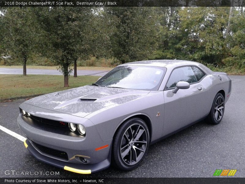 Destroyer Gray / Black 2018 Dodge Challenger R/T Scat Pack