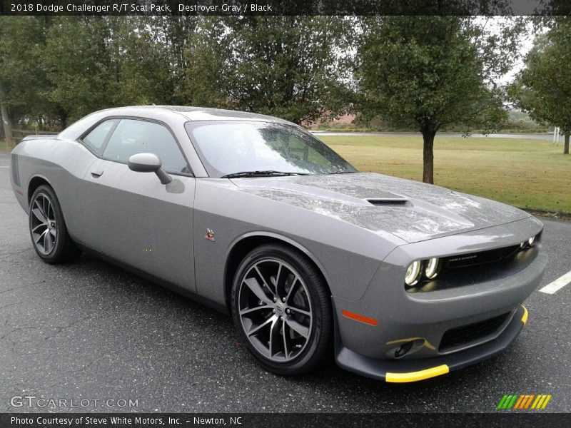 Destroyer Gray / Black 2018 Dodge Challenger R/T Scat Pack