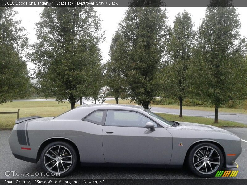 Destroyer Gray / Black 2018 Dodge Challenger R/T Scat Pack