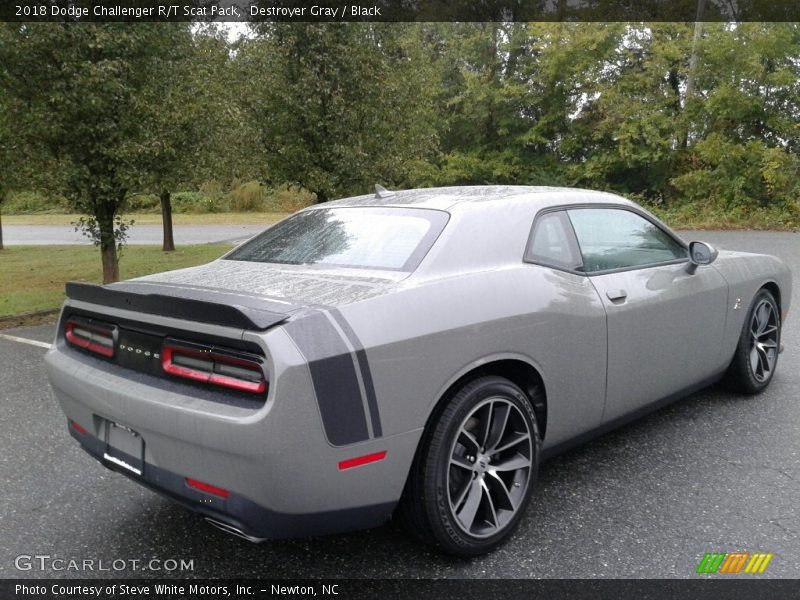 Destroyer Gray / Black 2018 Dodge Challenger R/T Scat Pack
