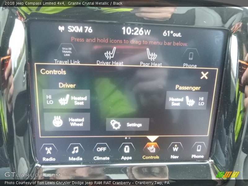 Granite Crystal Metallic / Black 2018 Jeep Compass Limited 4x4