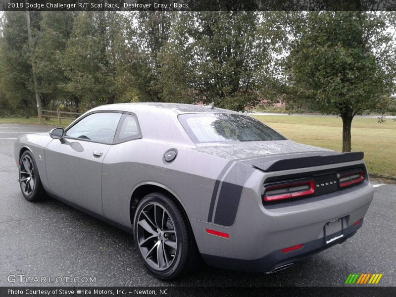Destroyer Gray / Black 2018 Dodge Challenger R/T Scat Pack